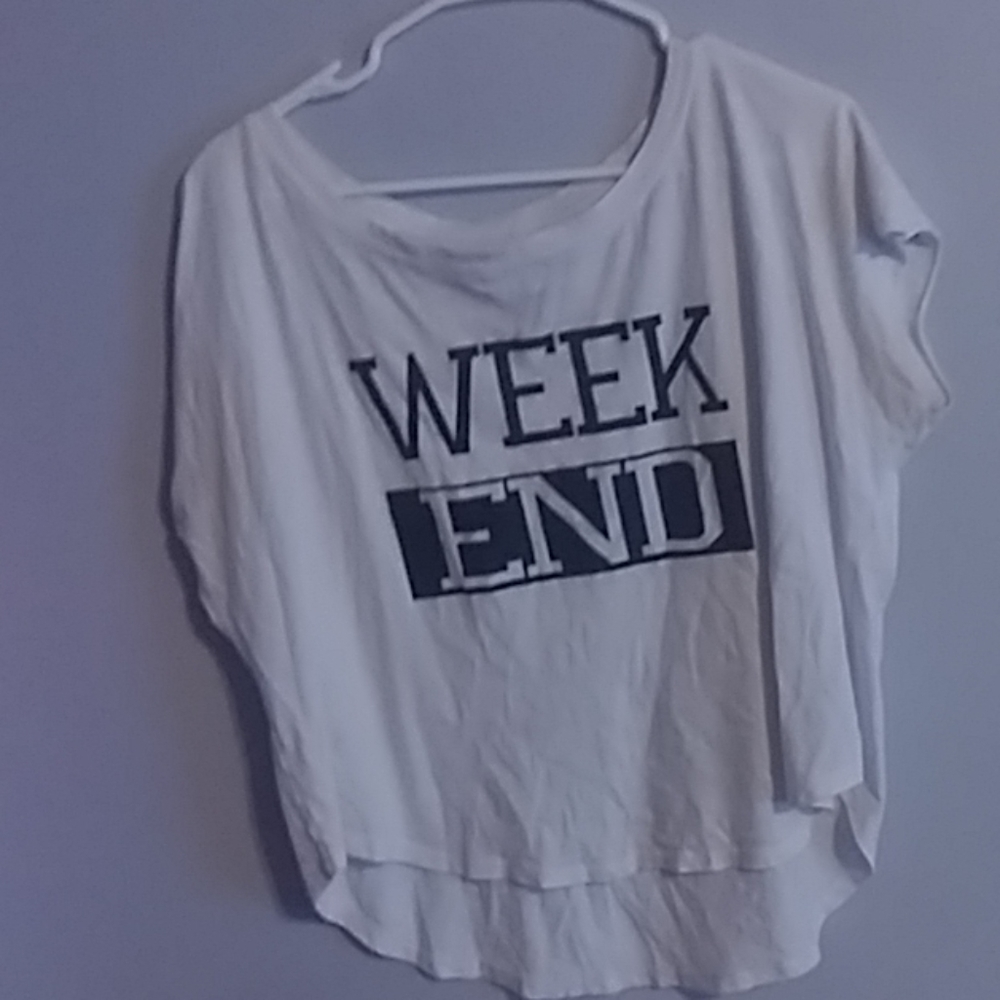 White shirt with lettering